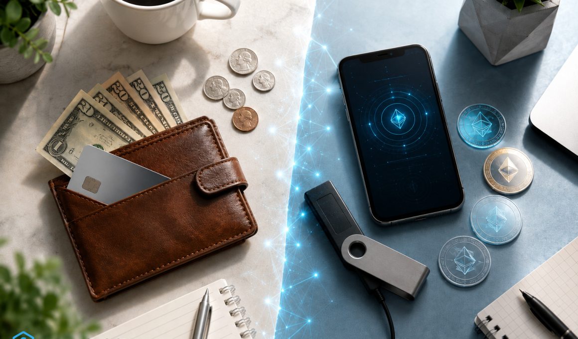 Portofel crypto sau portofel bancar, cine controlează banii tăi