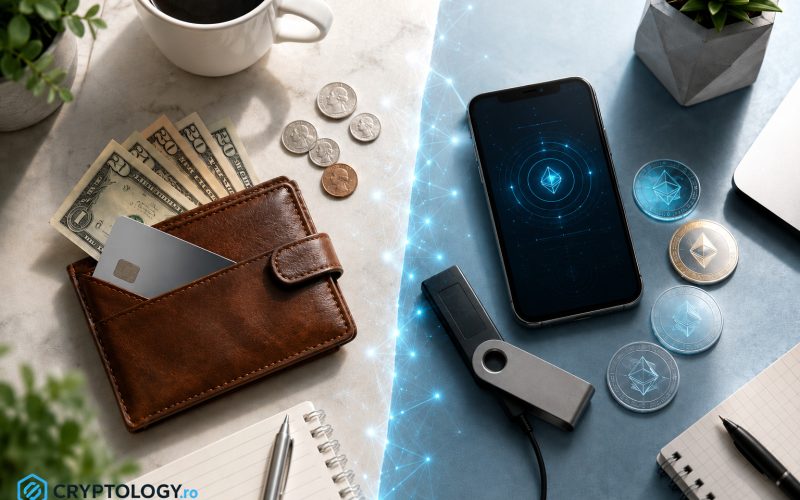 Portofel crypto sau portofel bancar, cine controlează banii tăi